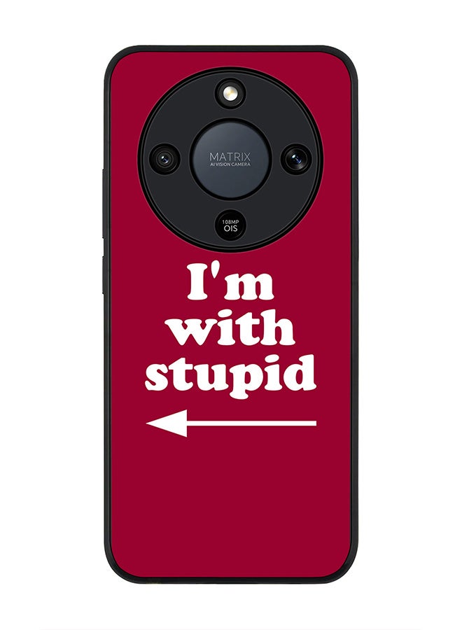 For Honor X9d / Magic8 Lite / X70 Case,Slim fit Camera Protection, Shockproof Thin Phone cover  - I'm with stupid